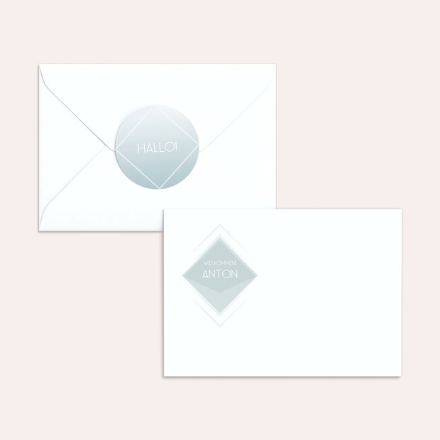 Umschlag mit Design  Baby - Facetten Baby