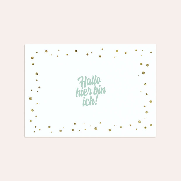 Umschlag mit Design  Baby - Hallo Schatz