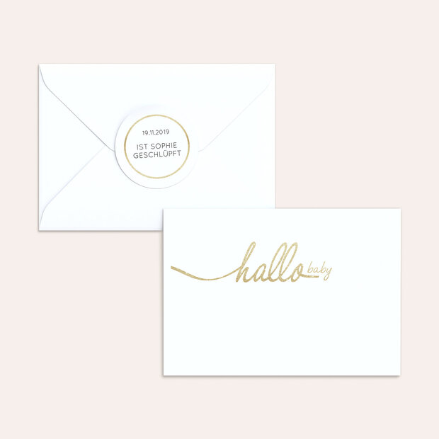 Umschlag mit Design  Baby - Hallo Baby