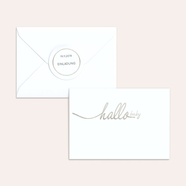 Enveloppe avec design bébé - Hallo Baby