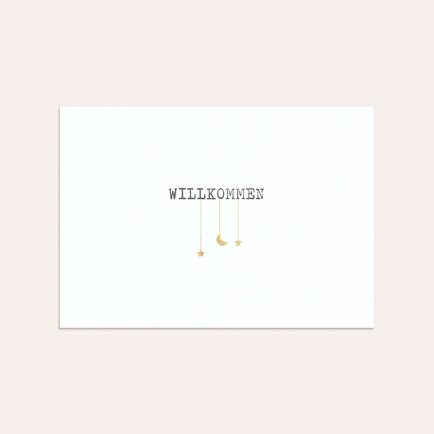 Umschlag mit Design  Baby - Kleiner Stern