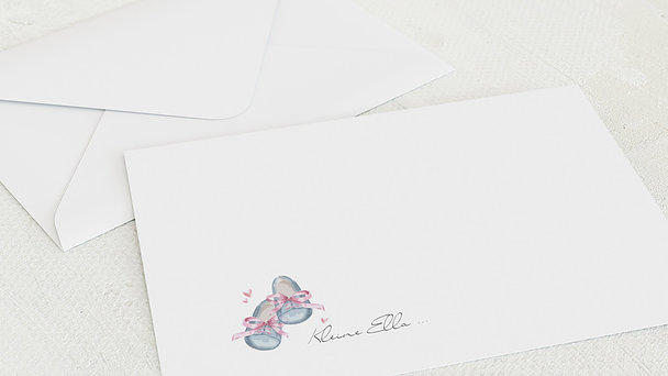 Umschlag mit Design  Baby - Erste Schühchen