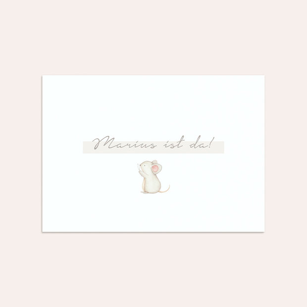 Umschlag mit Design  Baby - Mein Anfangsbuchstabe