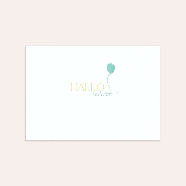Umschlag mit Design  Baby - Aquarell-Ballon