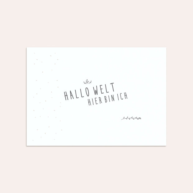 Umschlag mit Design  Baby - Kuschelweich