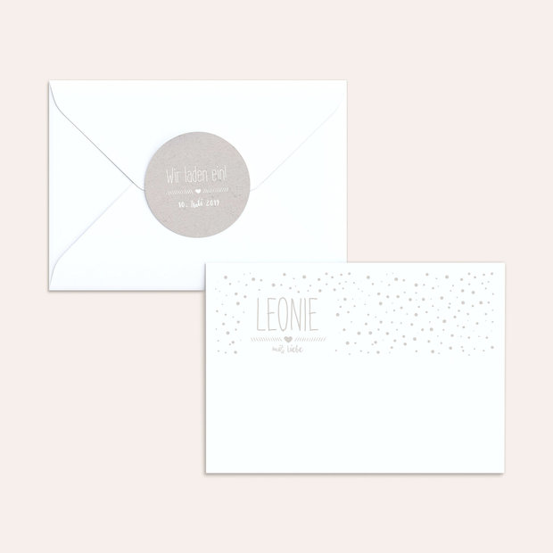 Umschlag mit Design  Baby - Mit Liebe