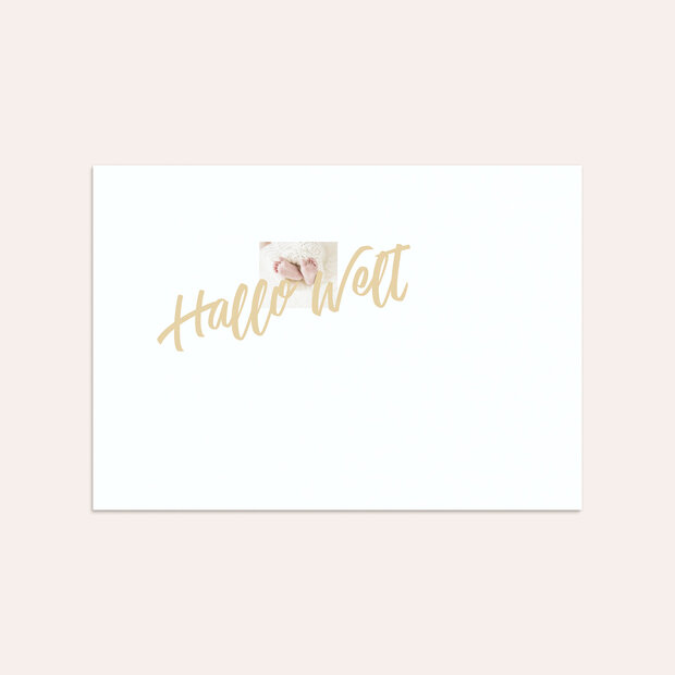 Umschlag mit Design  Baby - Zarter Gruß