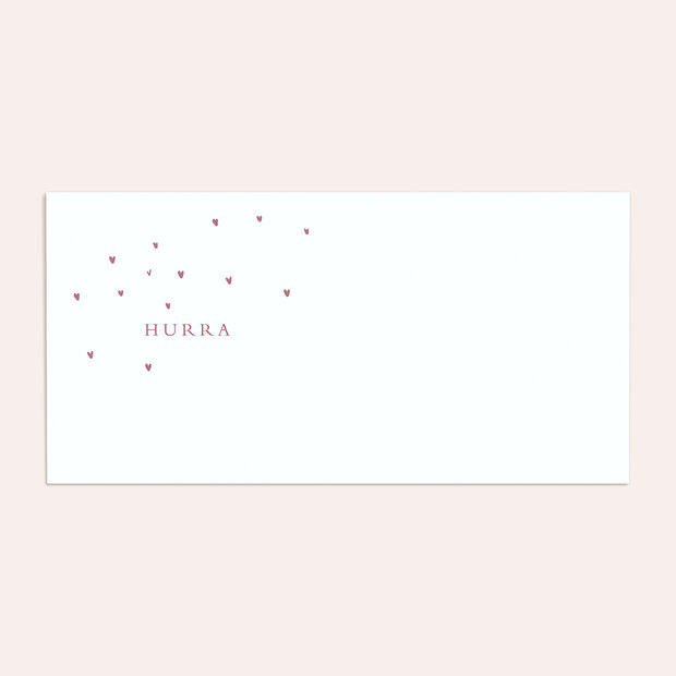 Umschlag mit Design  Baby - Herzlein