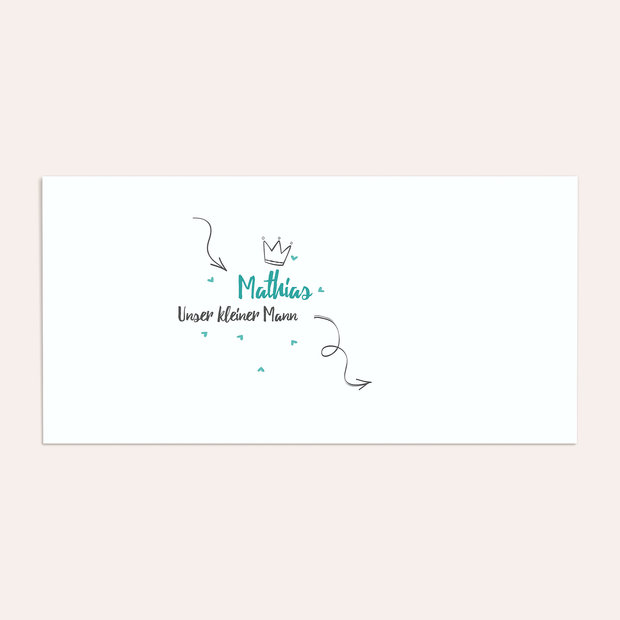 Umschlag mit Design  Baby - Royal Baby