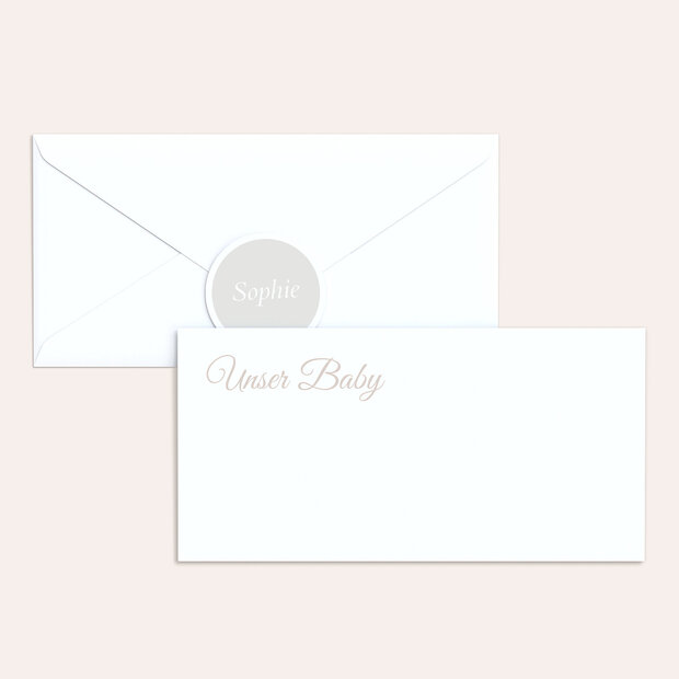 Umschlag mit Design  Baby - Babycollage