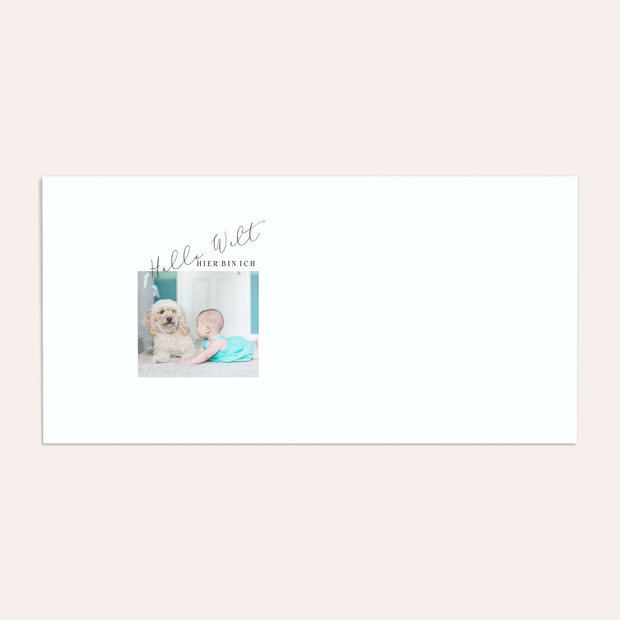 Umschlag mit Design  Baby - Cumulus