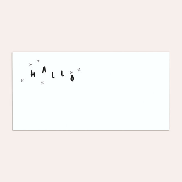 Umschlag mit Design  Baby - Love line