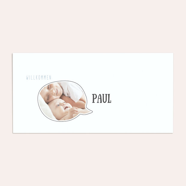 Umschlag mit Design  Baby - Tiergesichter