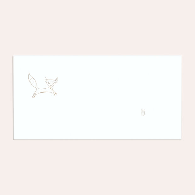 Umschlag mit Design  Baby - Füchslein