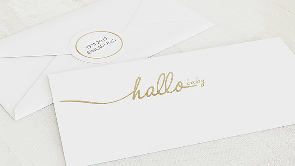 Umschlag mit Design  Baby - Hallo Baby