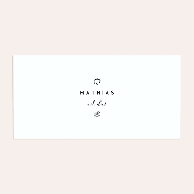 Umschlag mit Design  Baby - Willkommen, mein Sonnenschein