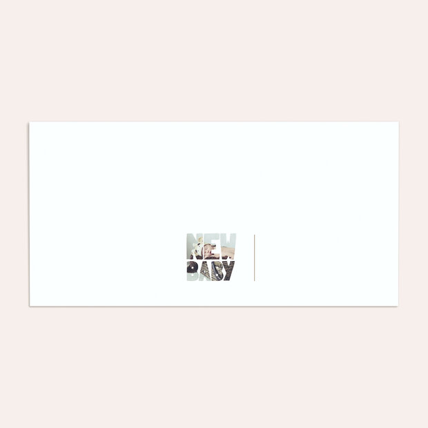 Umschlag mit Design  Baby - Fototext Geburt