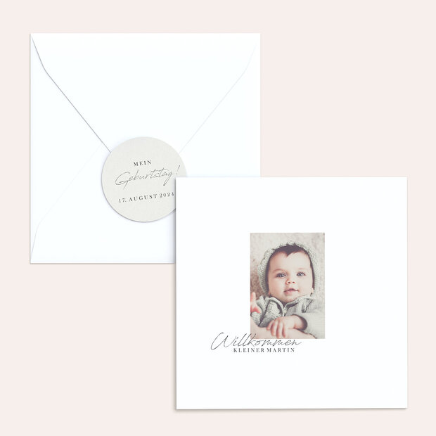 Enveloppe avec design bébé - Kleines Wunder