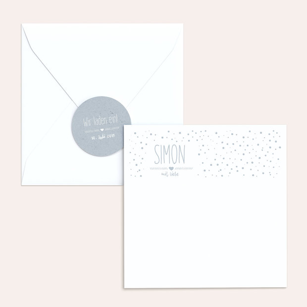 Umschlag mit Design  Baby - Mit Liebe