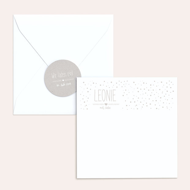 Umschlag mit Design  Baby - Mit Liebe