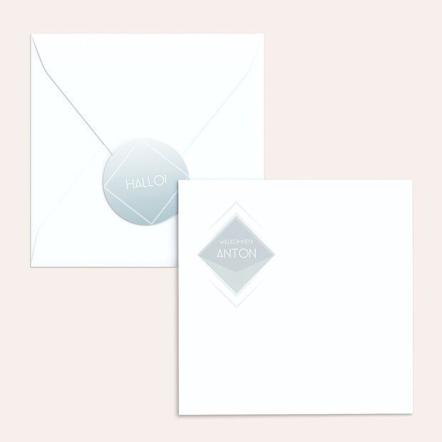 Umschlag mit Design  Baby - Facetten Baby