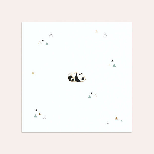 Umschlag mit Design  Baby - Kleiner Panda