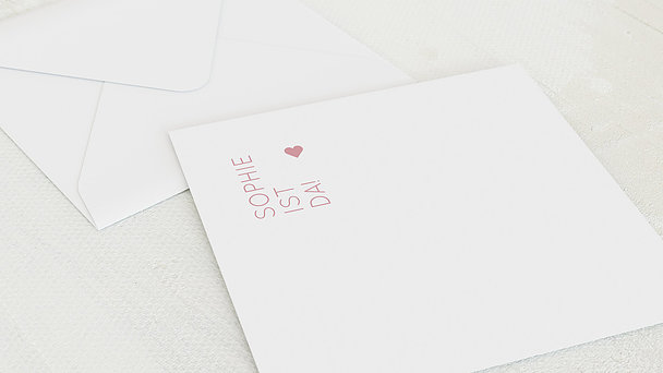 Umschlag mit Design  Baby - Reines Herz