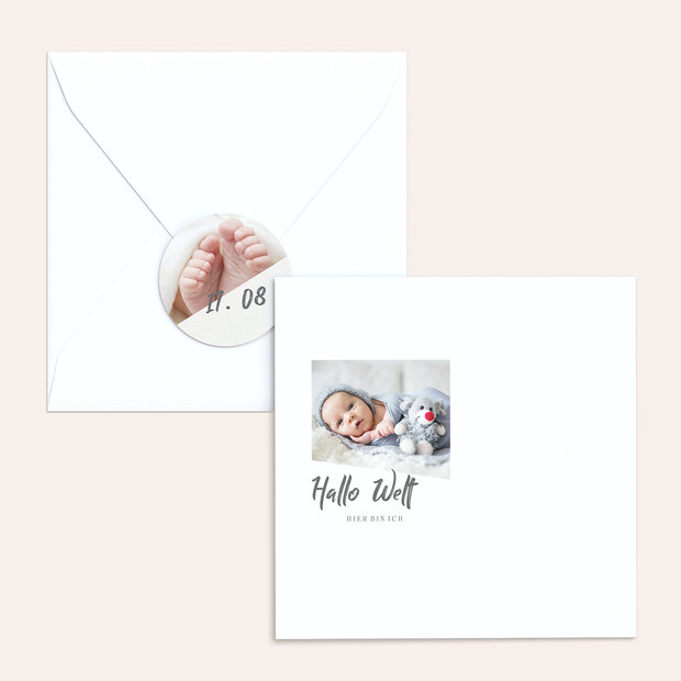 Enveloppe avec design bébé - Erdenbürger