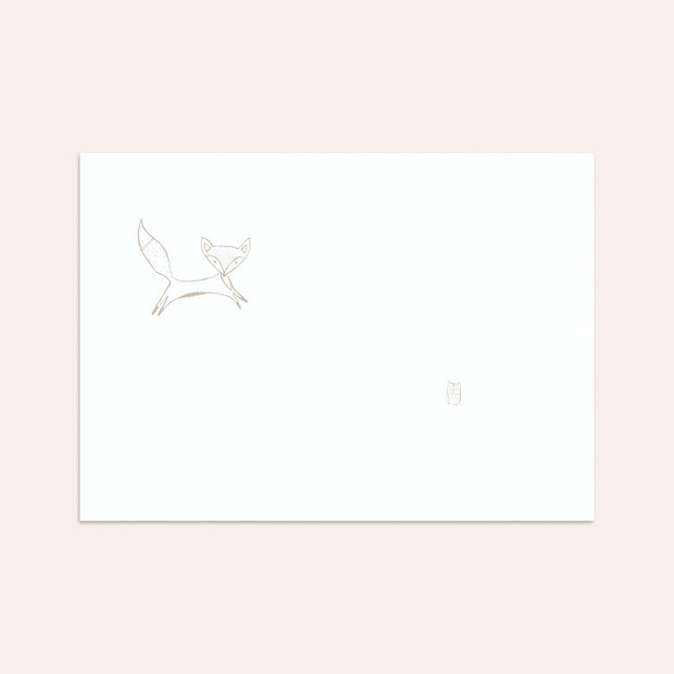 Umschlag mit Design  Baby - Füchslein