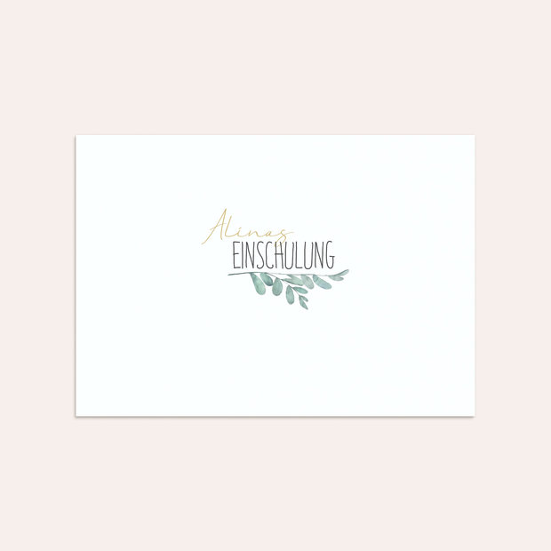Umschlag mit Design Einschulung - Meine Zeremonie