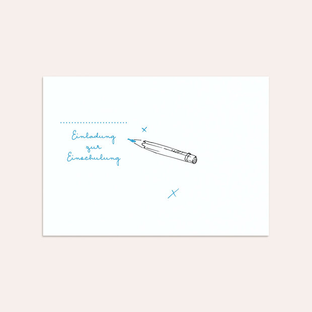 Umschlag mit Design Einschulung - Schicker Schulranzen