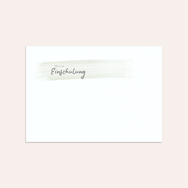 Umschlag mit Design Einschulung - Pastellwellen