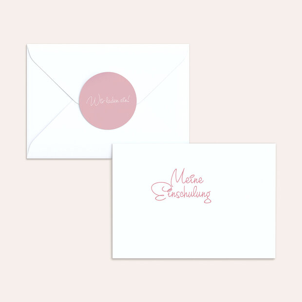 Umschlag mit Design Einschulung - So schnell groß