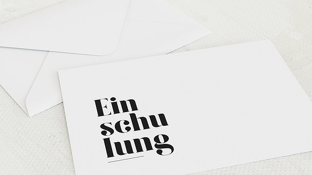 Umschlag mit Design Einschulung - Das große Ereignis Einschulung