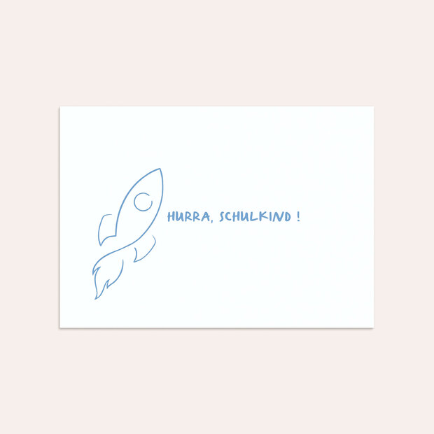 Umschlag mit Design Einschulung - Wolkenquadrate