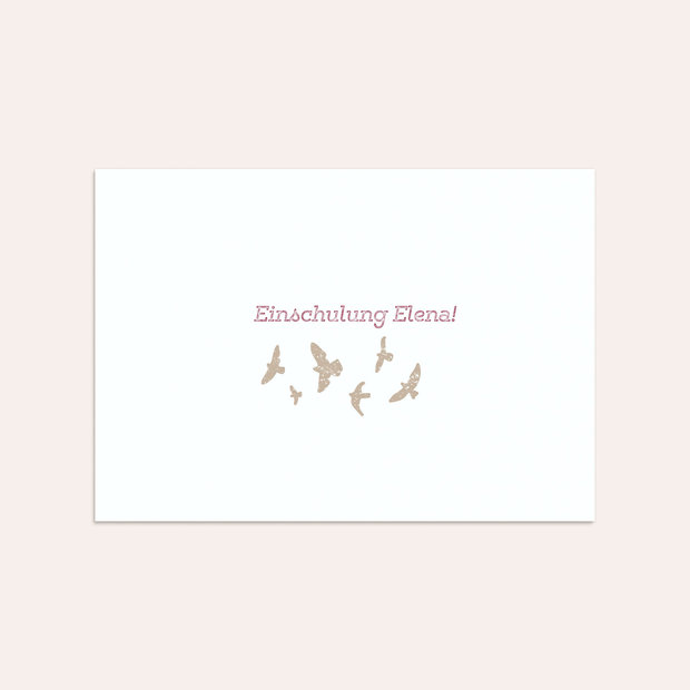 Umschlag mit Design Einschulung - Voller Freude