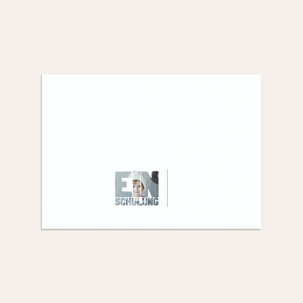 Umschlag mit Design Einschulung - Fototext Einschulung