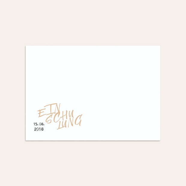 Umschlag mit Design Einschulung - 1 Schultag