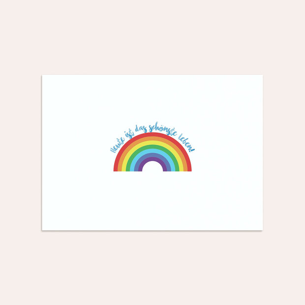 Umschlag mit Design Einschulung - Rainbow colors