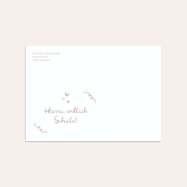 Umschlag mit Design Einschulung - Schultütentraum