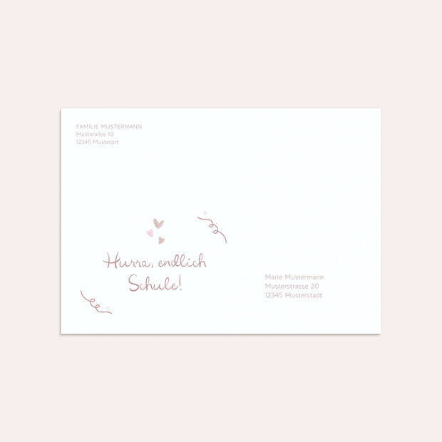 Umschlag mit Design Einschulung - Schultütentraum