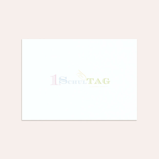 Umschlag mit Design Einschulung - Tafelzierde
