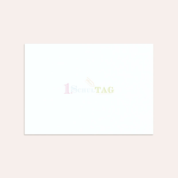 Umschlag mit Design Einschulung - Tafelzierde