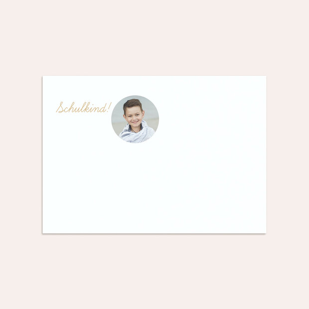 Umschlag mit Design Einschulung - Von klein zu groß
