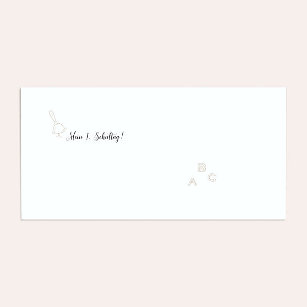 Umschlag mit Design Einschulung - ABC-Geschichten