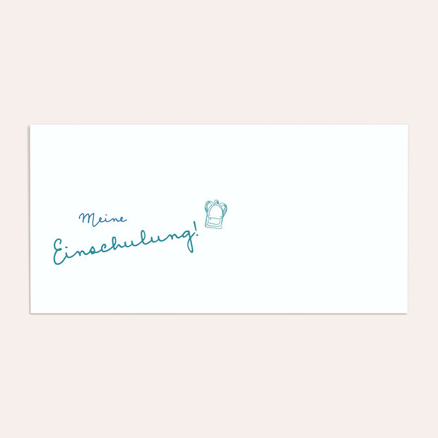 Umschlag mit Design Einschulung - Gut gespitzt