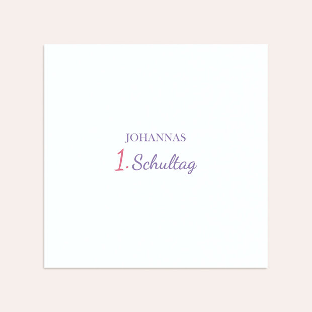 Umschlag mit Design Einschulung - Lachendes Einhorn