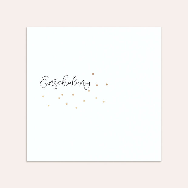 Umschlag mit Design Einschulung - Konfettifreude