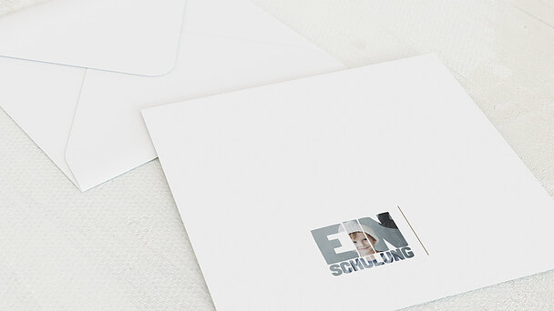 Umschlag mit Design Einschulung - Fototext Einschulung