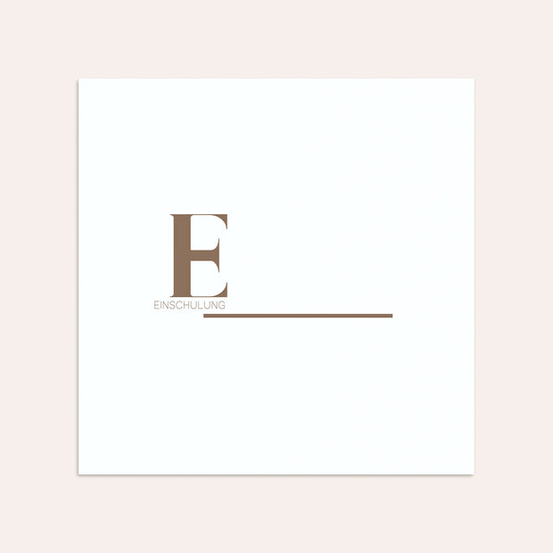 Umschlag mit Design Einschulung - Mondän Einschulung